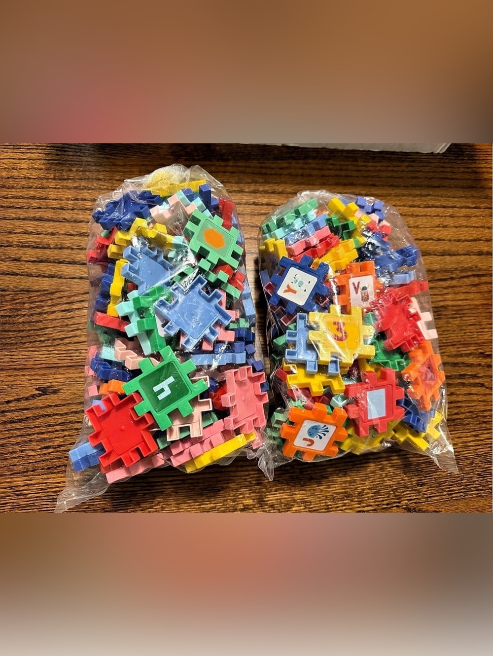 Colorful Interlocking Building Toy Pieces